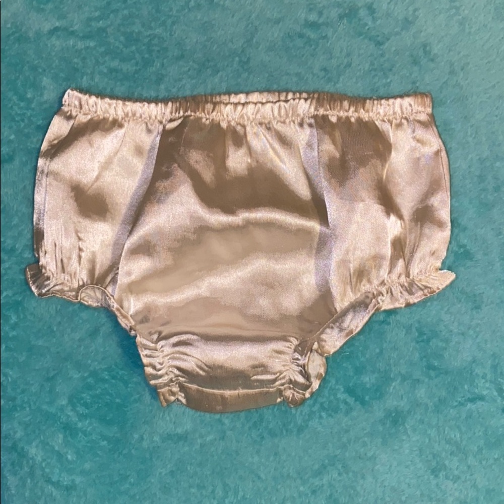 Shimmer Pearl White Baby Bloomer 18mth Infant Size
